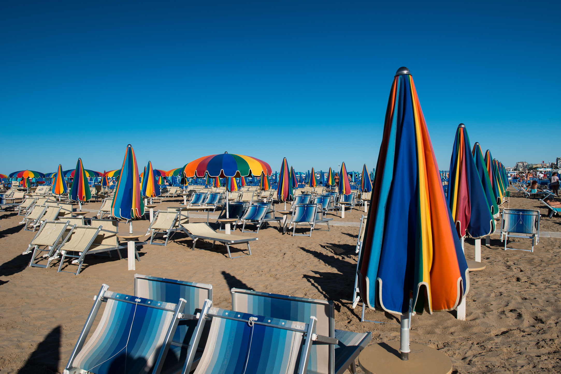 Rimini beach, Italy